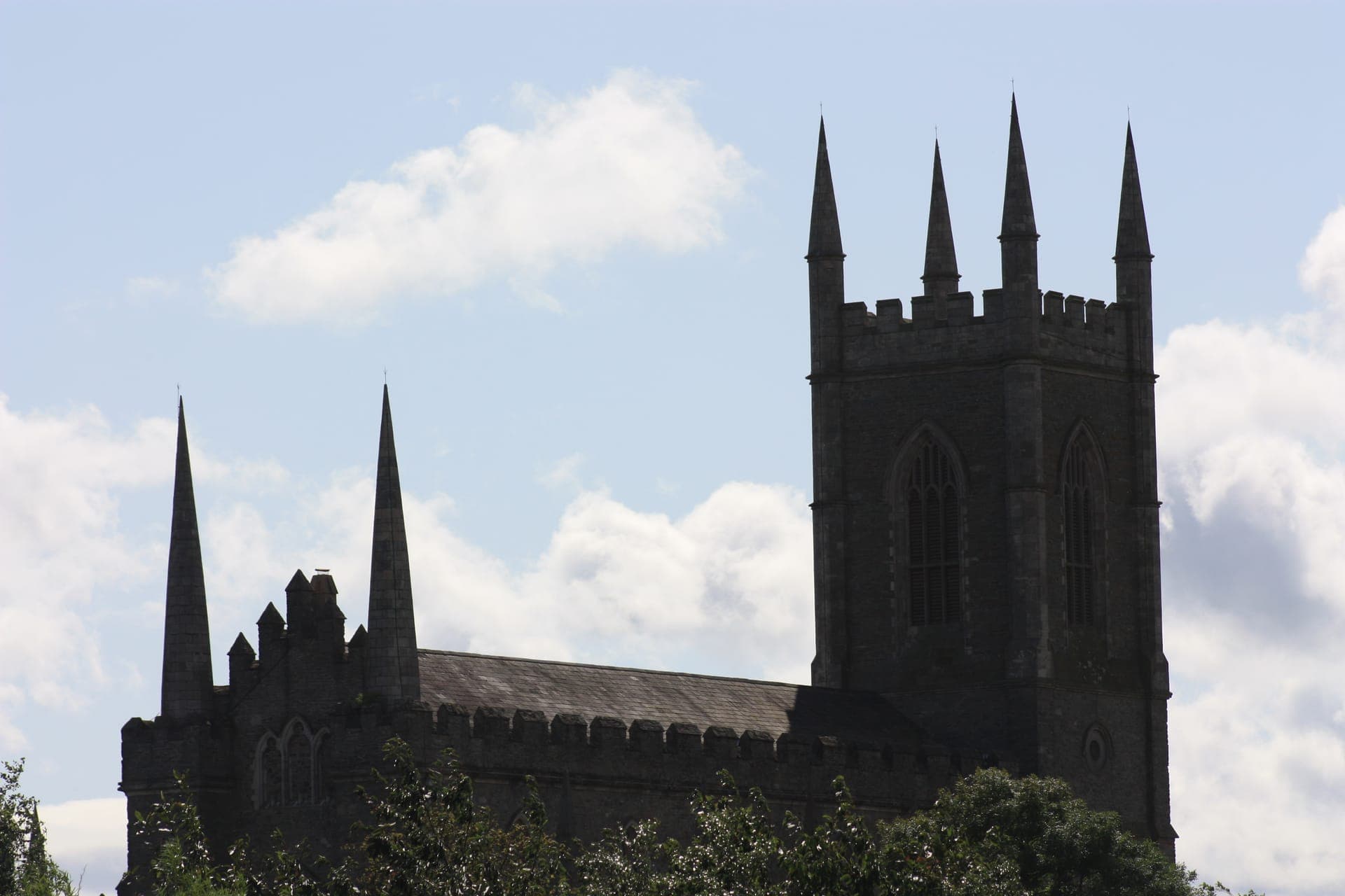 Down Cathedral in Downpatrick where Saint Patrick is buried