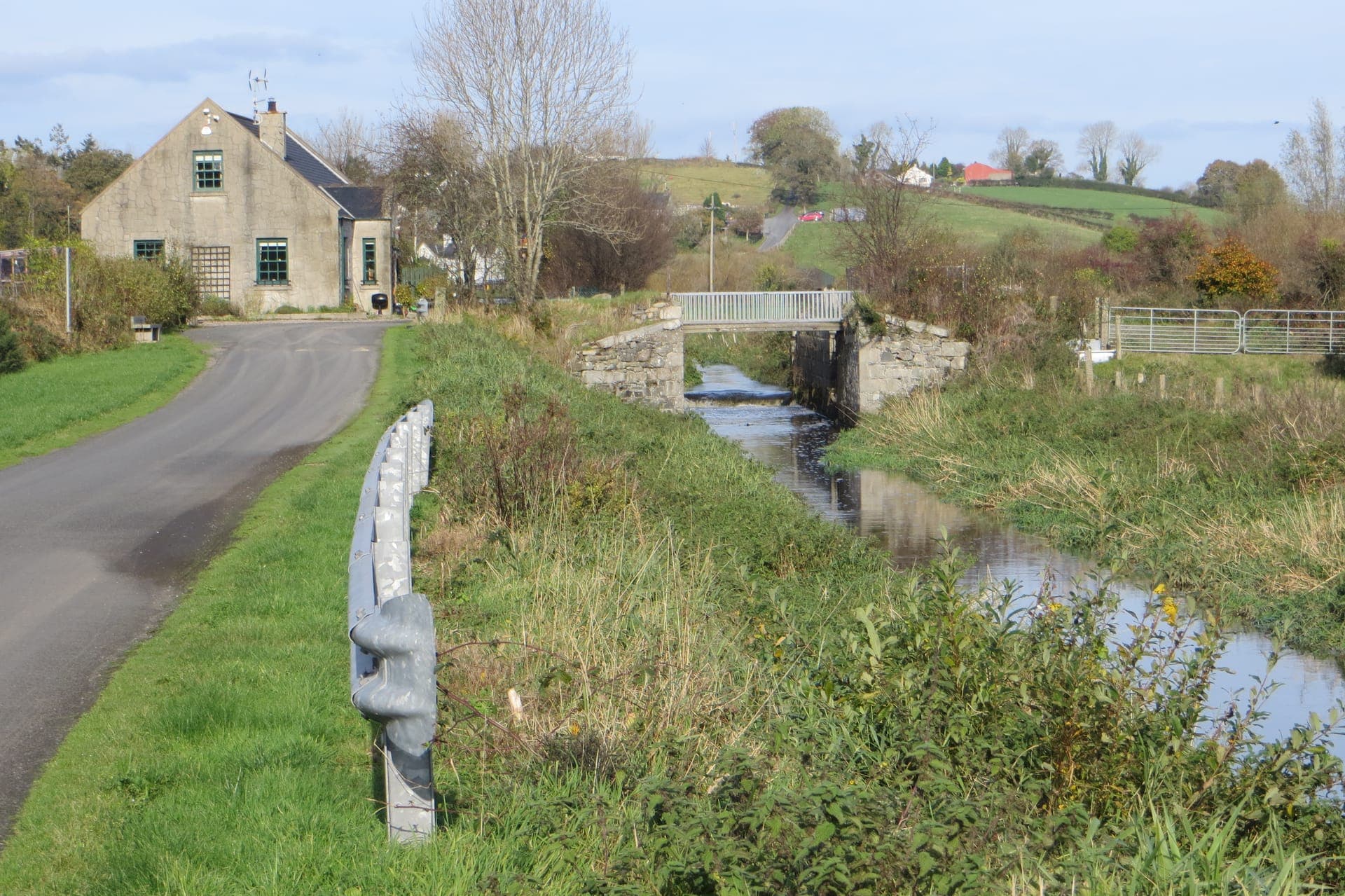 Bus travel through scenic countryside