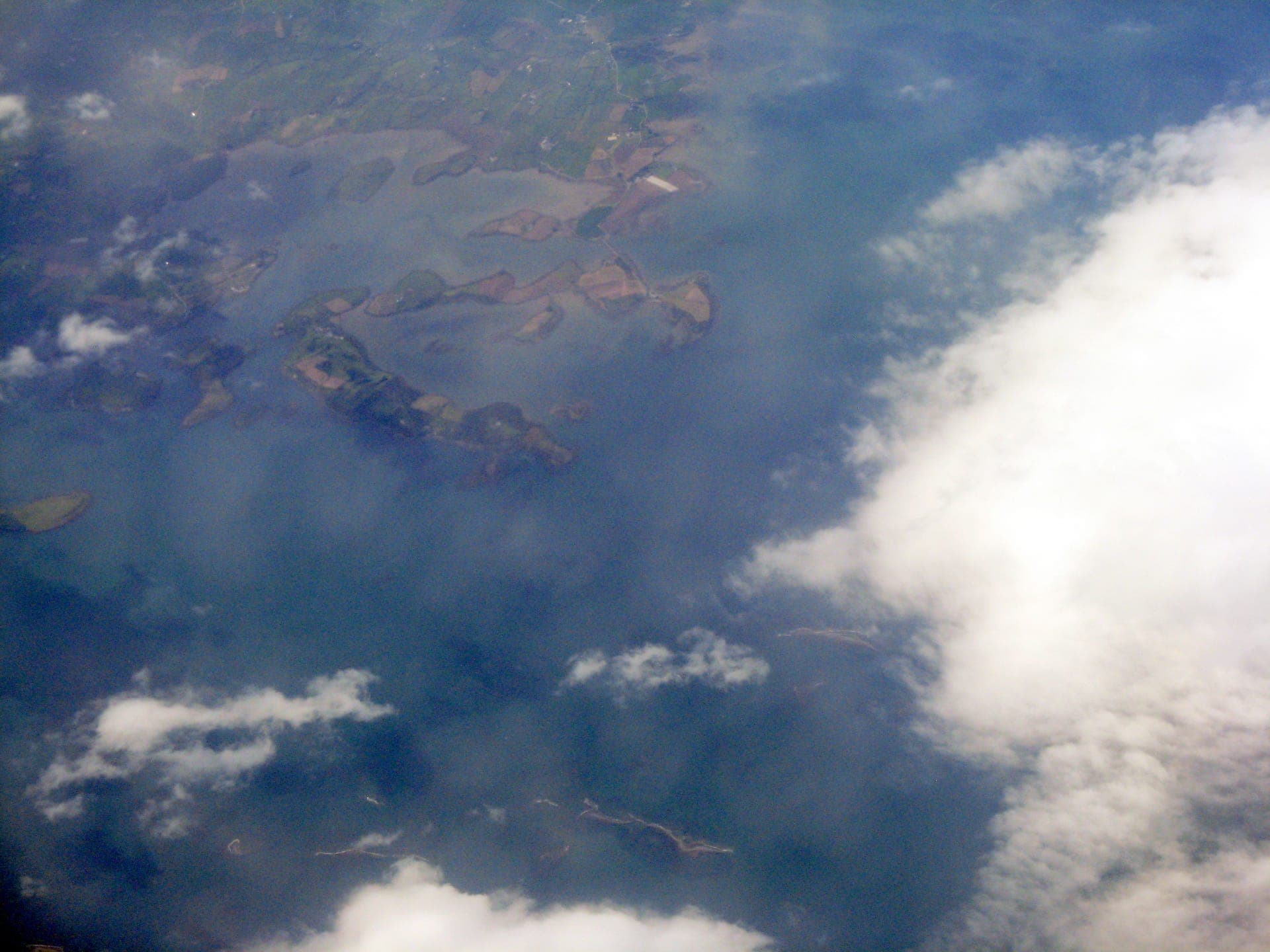 Drowned drumlin islands in Strangford Lough